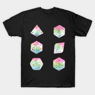 Pastel polysexual dice set T-Shirt